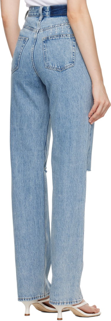 Дънки Ksubi Playback Authentik Trashed Denim Jeans Синьо | WCO23DJ002, 2