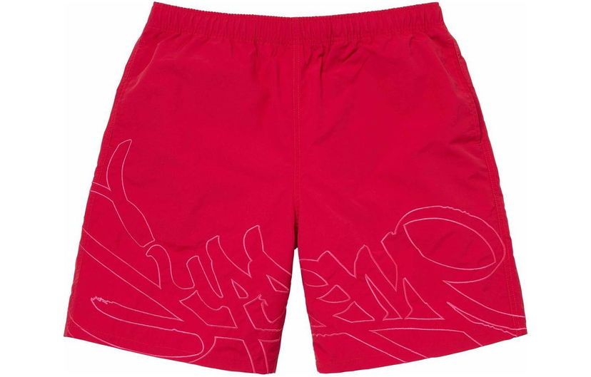 Бански Supreme Tag Water Shorts Червено | SUP-SS24-168