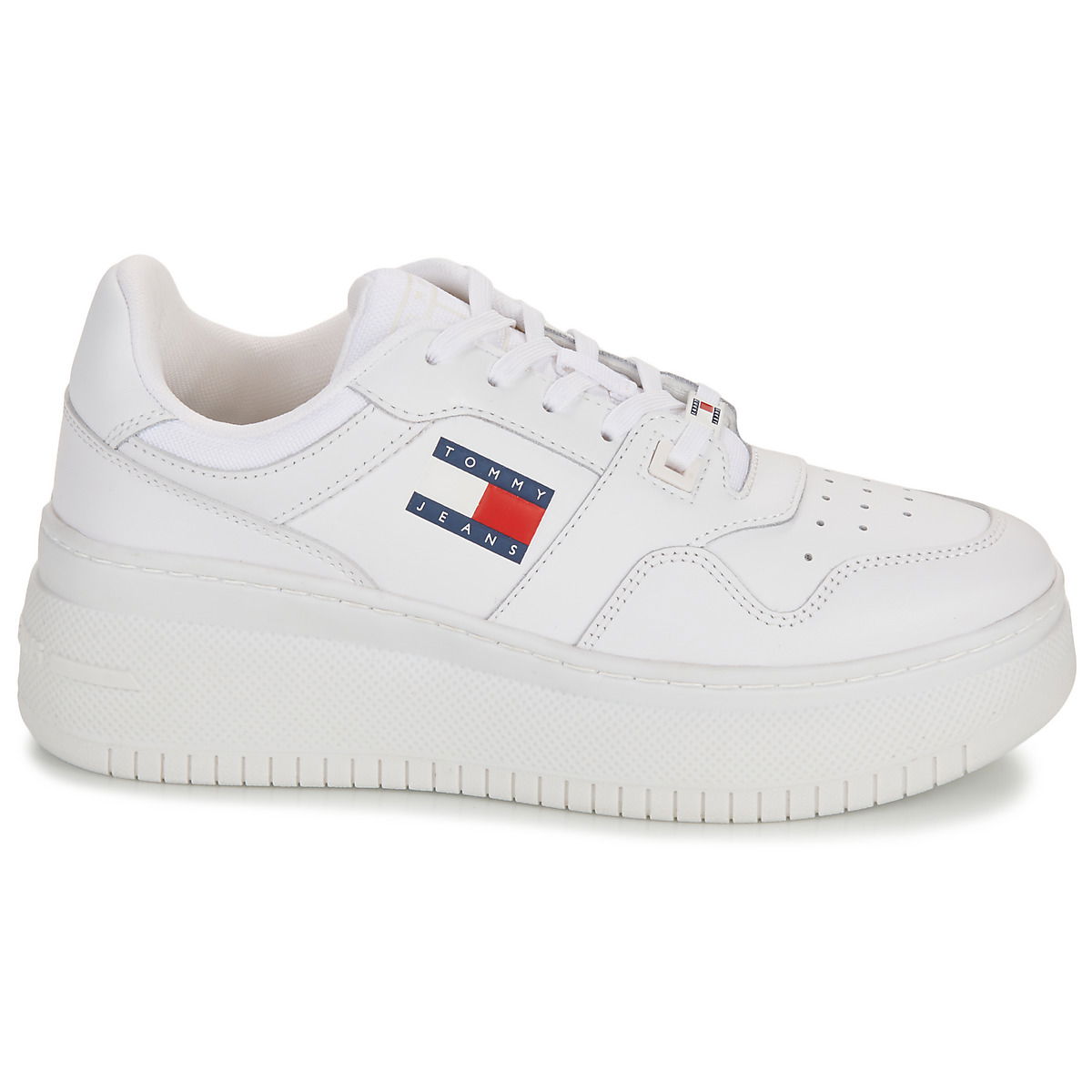 Кецове и обувки Tommy Hilfiger RETRO BASKET FLATFORM ESS Бяло | EN0EN02506-YBS, 1