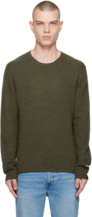 Пуловер rag & bone Collin Sweater Зелено | MBS22F023BV23, 0