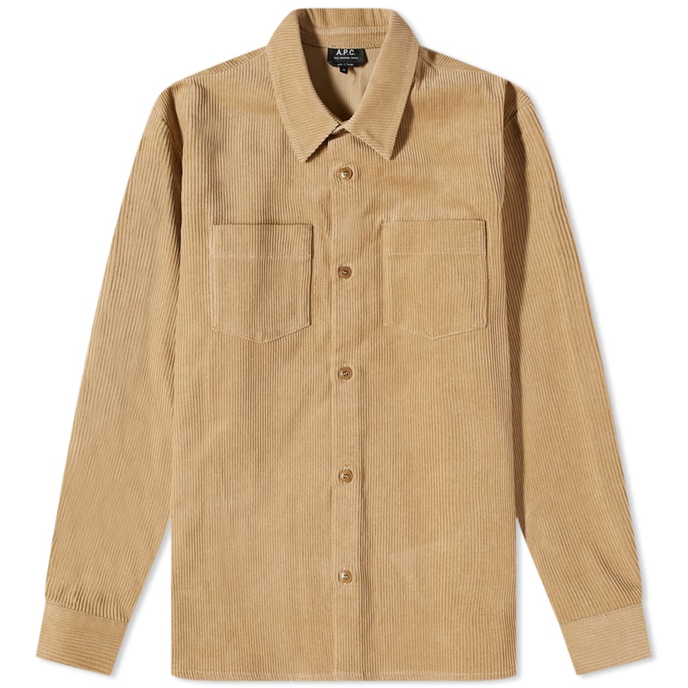 Риза A.P.C. Joe Corduroy Overshirt Бежово | COESP-H02486-BAA, 0