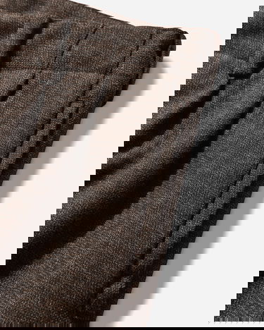 Панталони OUR LEGACY Bridge Pleated Wide-Leg Dunmore Check Trousers Кафяво | M4254BB 001, 4