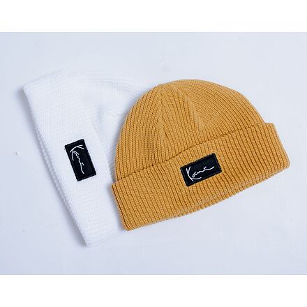 Шапка Karl Kani Woven Signature Essential Fisherman Beanie Бяло | kk7020346, 1