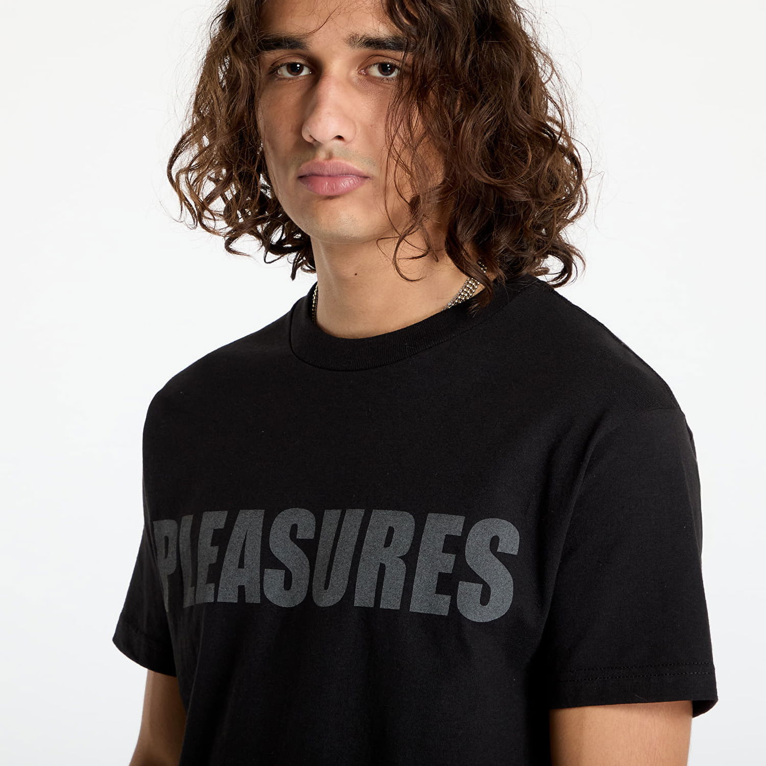 Тениска Pleasures Security T-Shirt Black Черно | P24F069 BLACK, 1