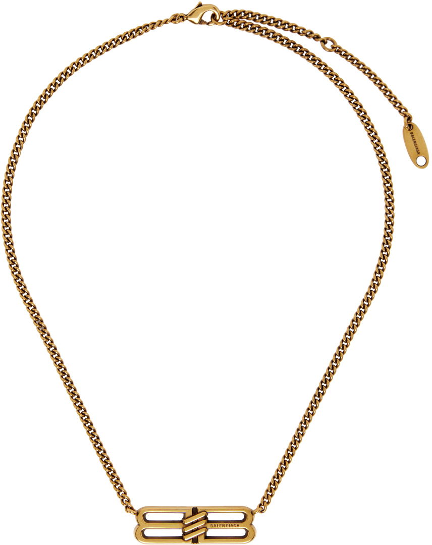 Колие Balenciaga BB Necklace Бежово | 696223 TZ99J, 0