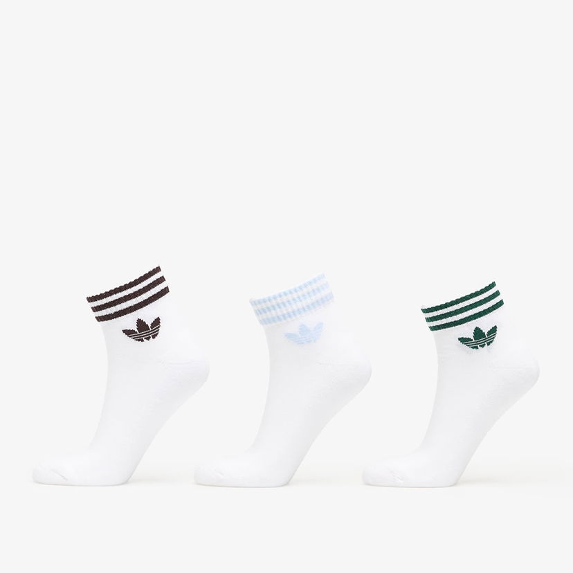 Чорапи adidas Originals Ankle Socks 3-Pack Бяло | KH0460