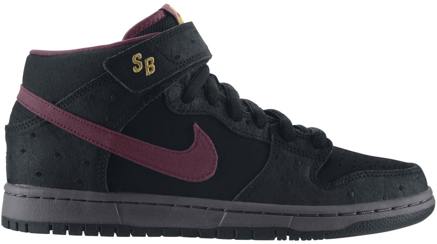 Кецове и обувки Nike SB SB Dunk Mid Black Ostrich Cherrywood Черно | 314383-060, 0