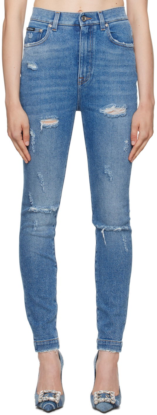 Дънки Dolce & Gabbana Blue Grace Jeans Синьо | FTCAHD G8HS1, 0