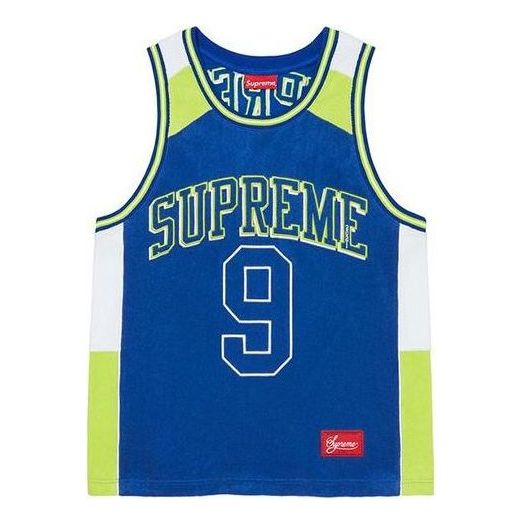 Фланелка Supreme Terry Basketball Jersey Синьо | SUP-SS21-786