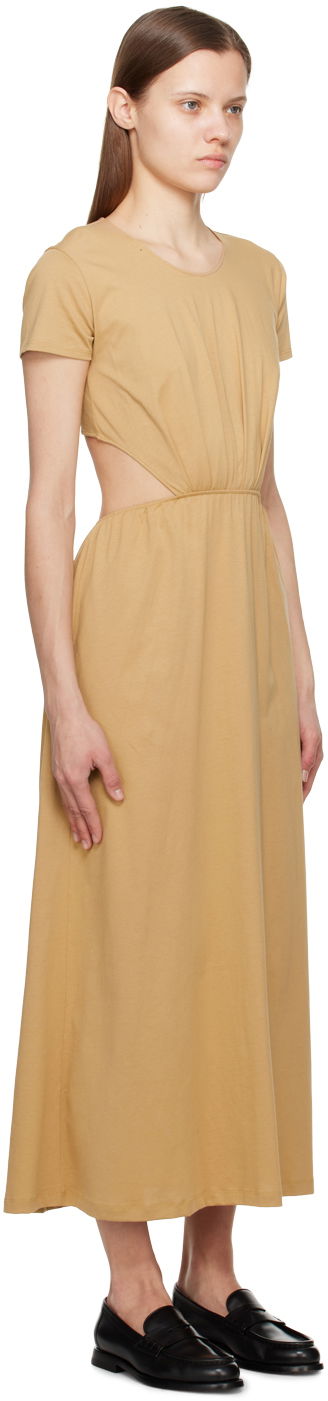 Pокля Loulou de Saison Loulou de Saison Seram Midi Dress Бежово | SERAM, 1