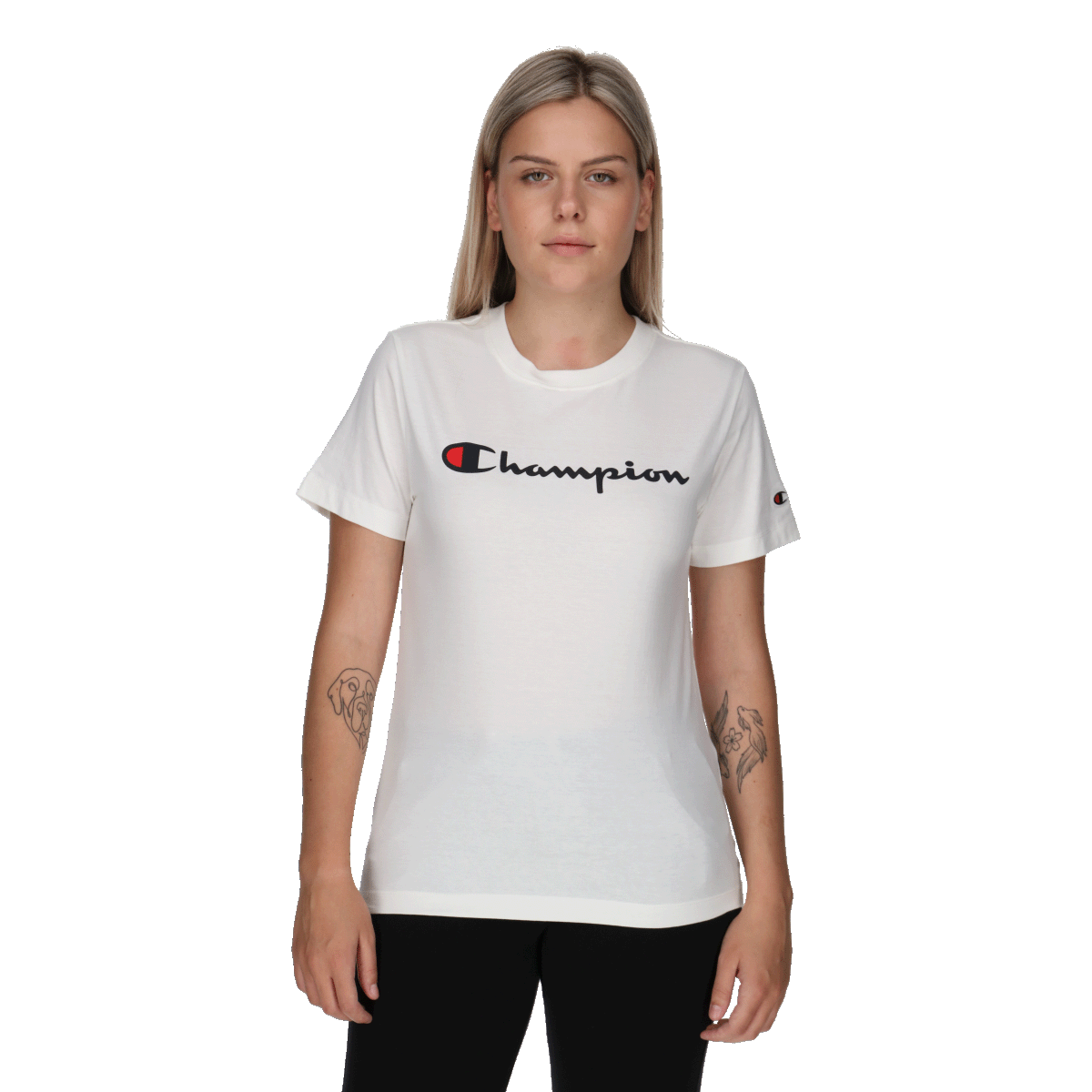 Тениска Champion Short Sleeve T-Shirt Бяло | 117534-WW003, 0