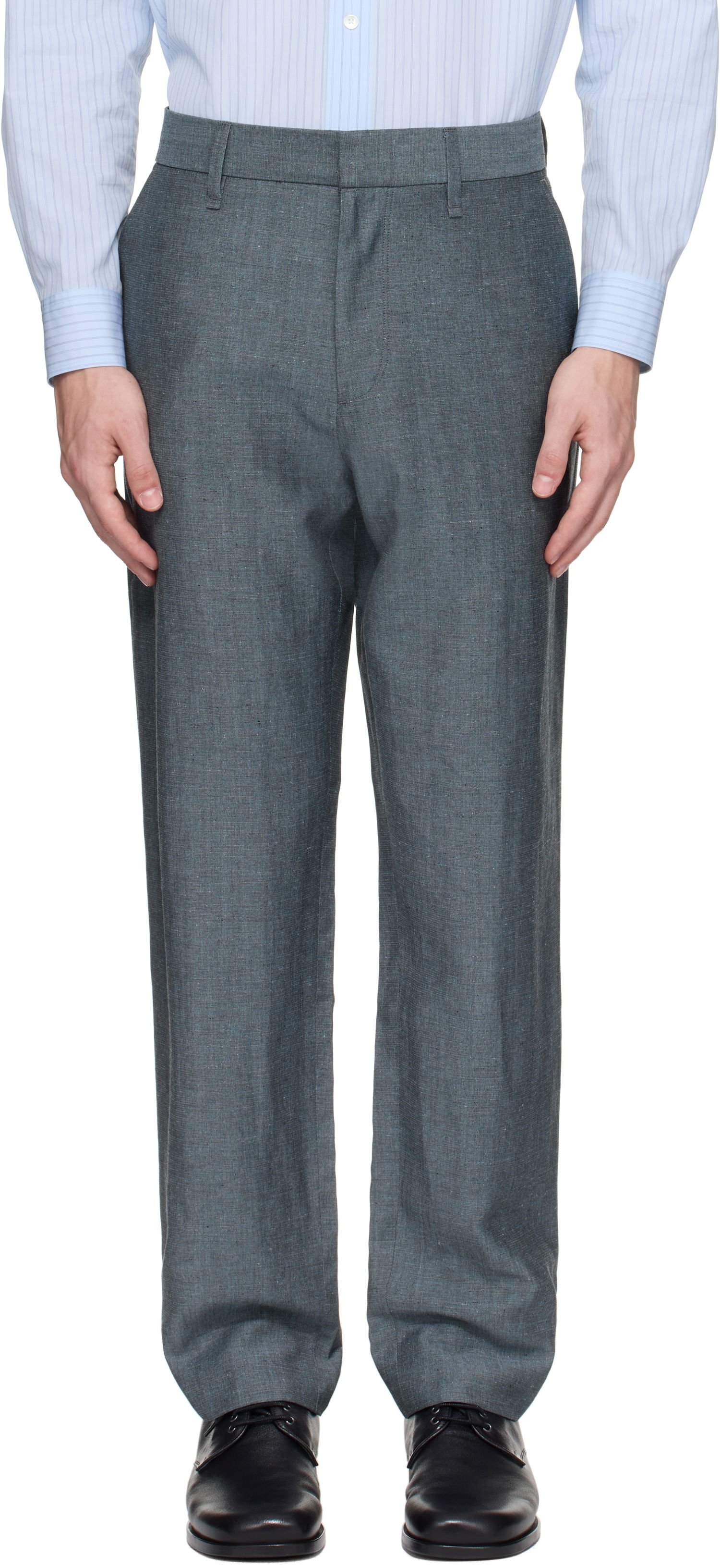 Панталони rag & bone rag & bone Evan Wool-Blend Trousers Сиво | MBW25P7011DGML, 0