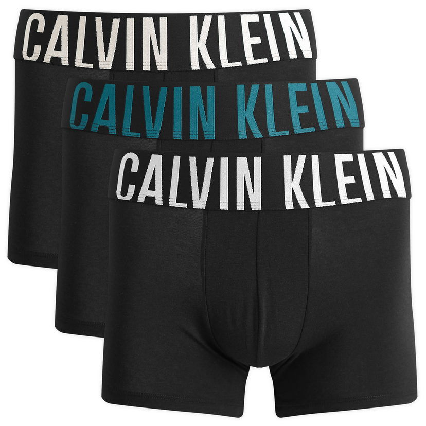 Боксерки CALVIN KLEIN Trunk 3 Pack, Size Large Черно | 000NB3608AQTJ