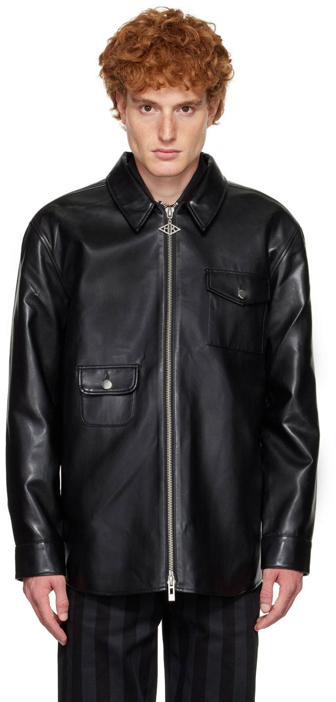 Риза Han Kjøbenhavn Zip Shirt Черно | M-131596, 0
