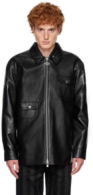Риза Han Kjøbenhavn Zip Shirt Черно | M-131596, 0