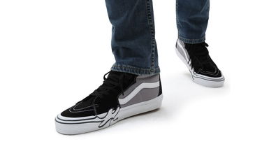 Кецове и обувки Vans SK8-Hi Flame Сиво | VN0005UJBGF, 5