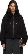 Dries Van Noten Cocoon Jersey High-Neck Drawstring Track Jacket