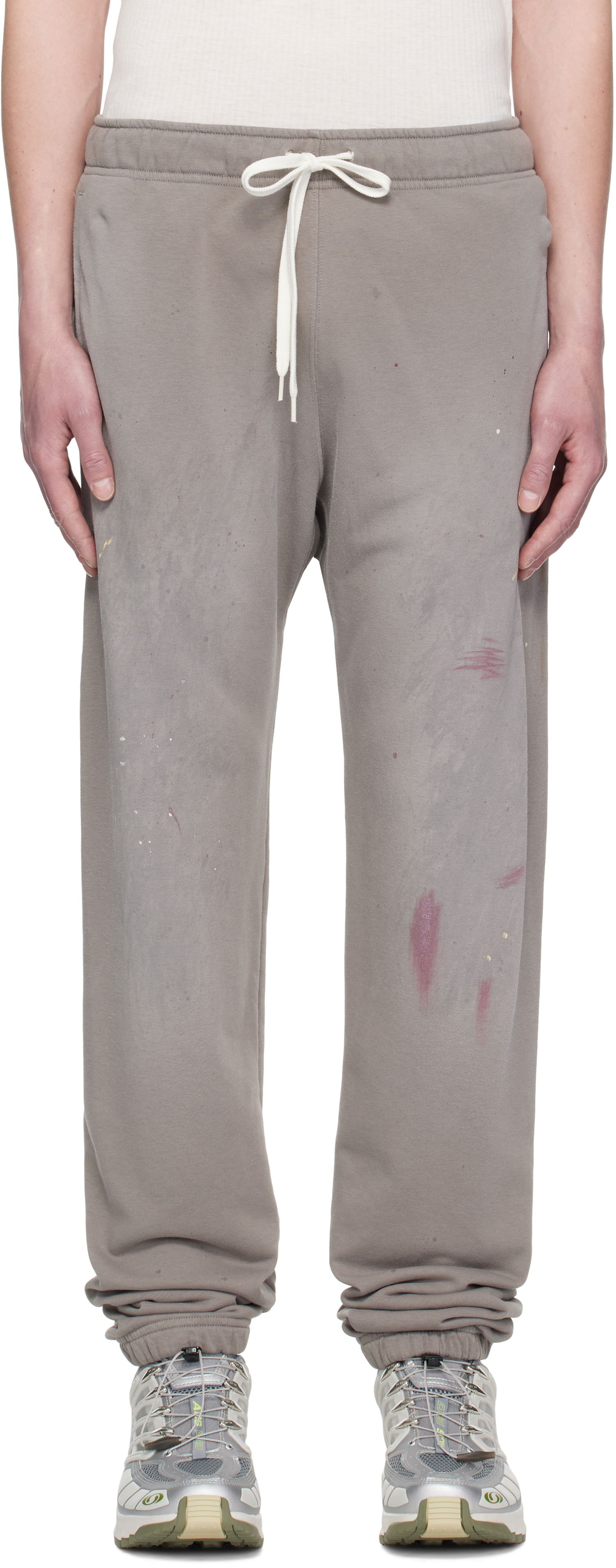 Спортни панталони Maison Margiela MM6 Maison Margiela Paint Splatter Sweatpants Сиво | SH2KA0029 M25013, 0