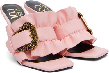 Грижа за обувките Versace Versace Jeans Couture Baroque Buckle Emily Mules Розово | E78VA3S70_E71570, 3
