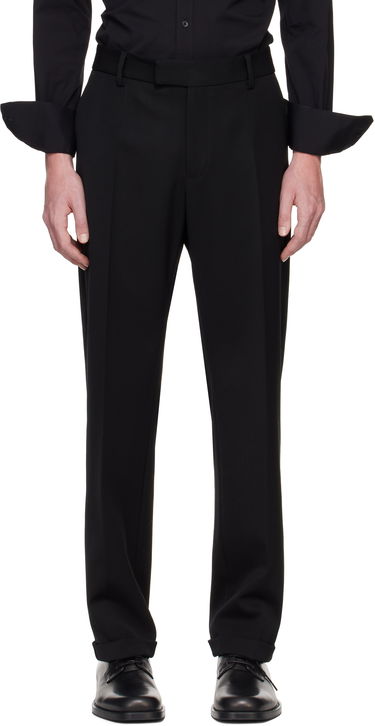 Панталони Dolce & Gabbana Dolce&Gabbana Virgin Wool Dress Trousers Черно | GP0B8TFU208, 0