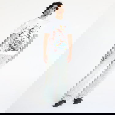 Тениска Off-White Off-White Fresco Car Slim Fit Short Sleeve T-Shirt Бяло | OMAA027S25JER0030110, 4