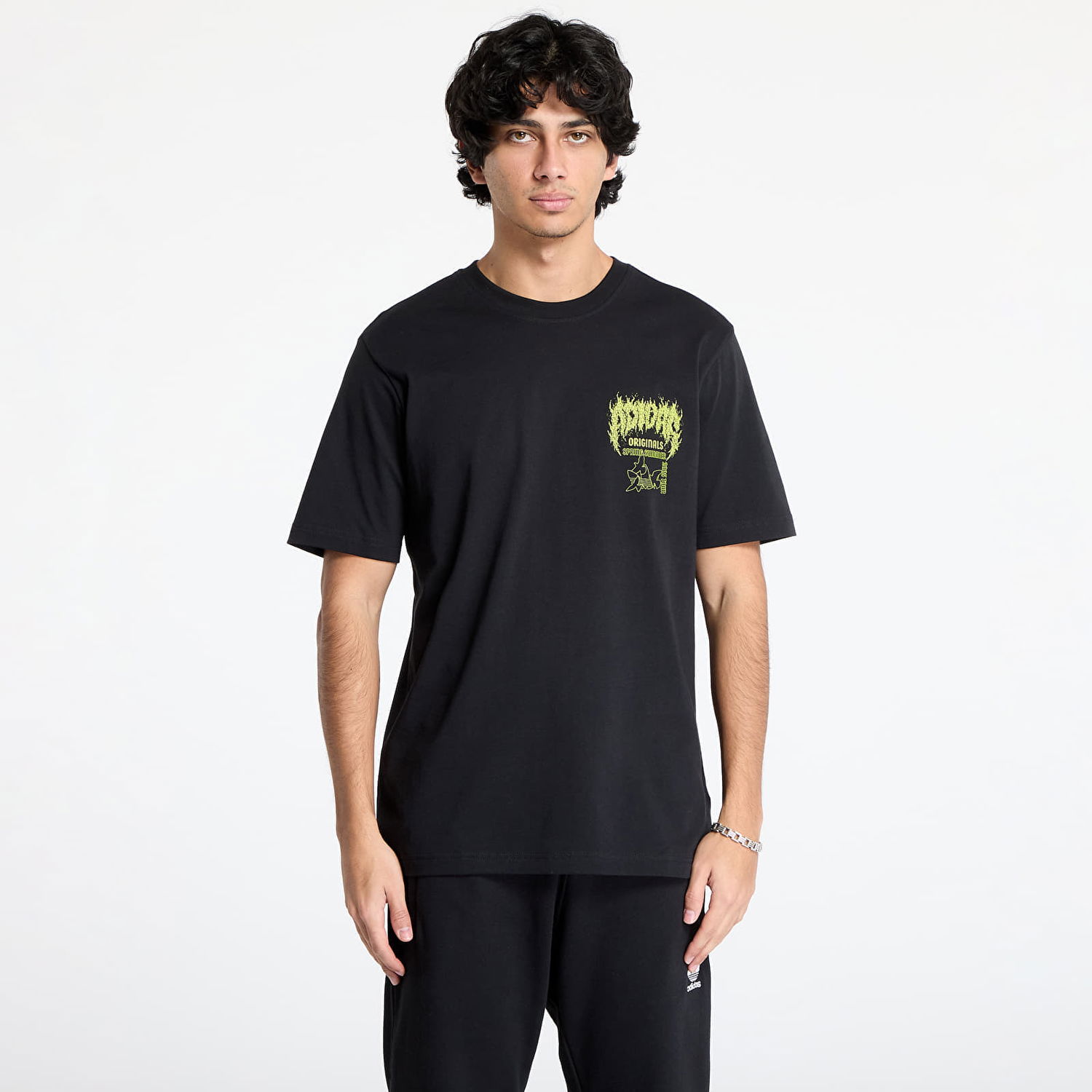 Тениска adidas Originals Black Graphic T-Shirt Черно | JP2678, 0