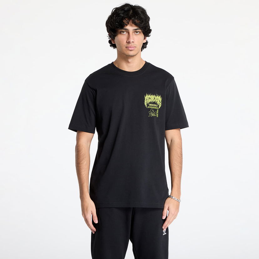 Тениска adidas Originals Black Graphic T-Shirt Черно | JP2678