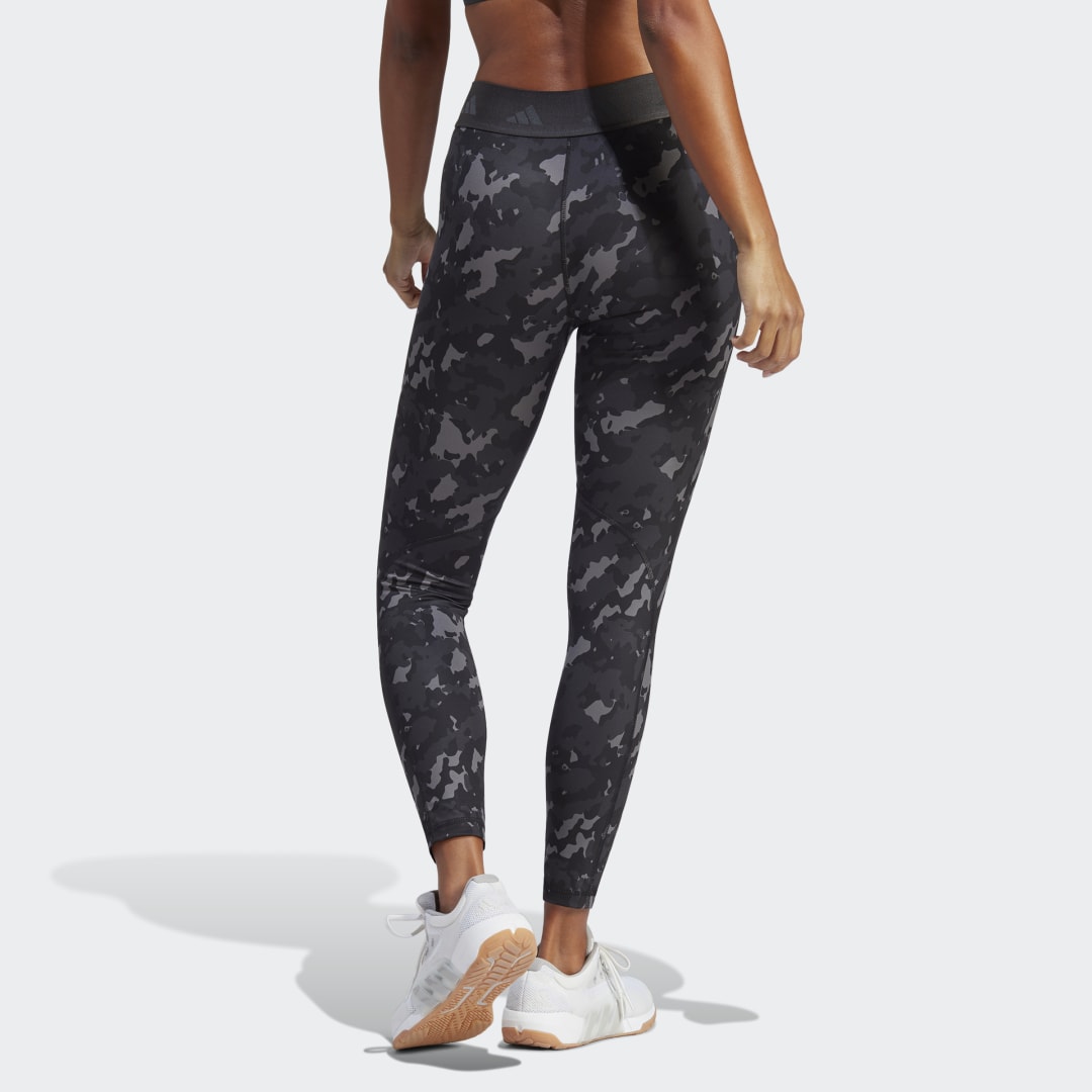Клинове adidas Originals Leggings Techfit Camo 7/8 Черно | HS7416, 1