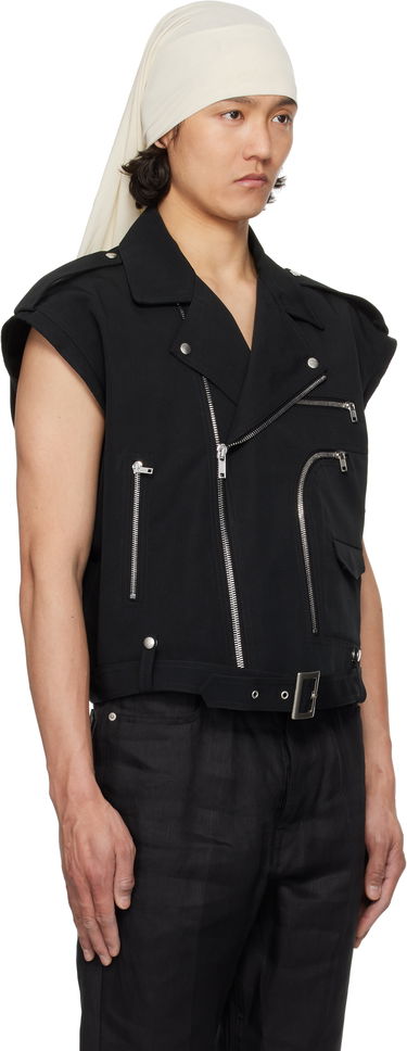 Жилетка Rick Owens Rick Owens Bauhaus Stooges Cropped Vest Черно | RL01E5716 PCVS, 1