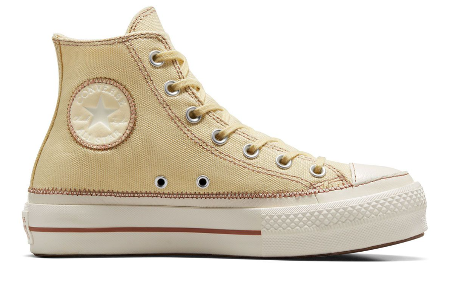 Кецове и обувки Converse Chuck Taylor All Star Lift Platform Contrast Stitching Бежово | A04659C, 0