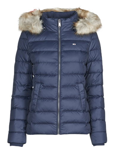 Пухо яке Tommy Hilfiger BASIC HOODED DOWN JACKET Тъмно синьо | DW0DW14693-C87=DW0DW08588-C87