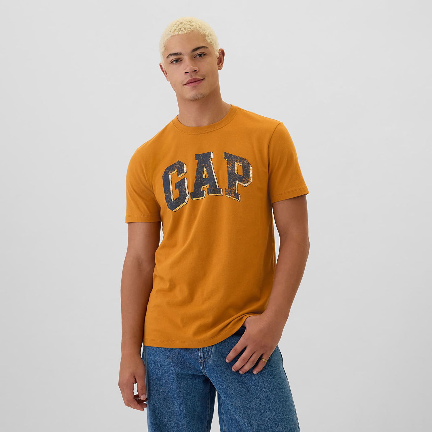 Тениска GAP T-shirt Logo Tee Tigers Eye S Оранжево
 | 542172-00, 0