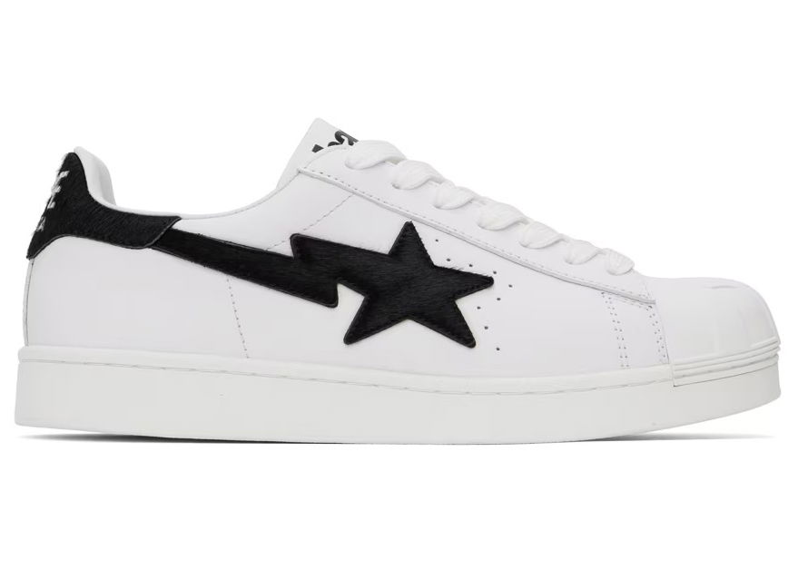 Кецове и обувки BAPE A Bathing Ape Skull Sta #2 White Бяло | 1J80-191-065-WHT, 0