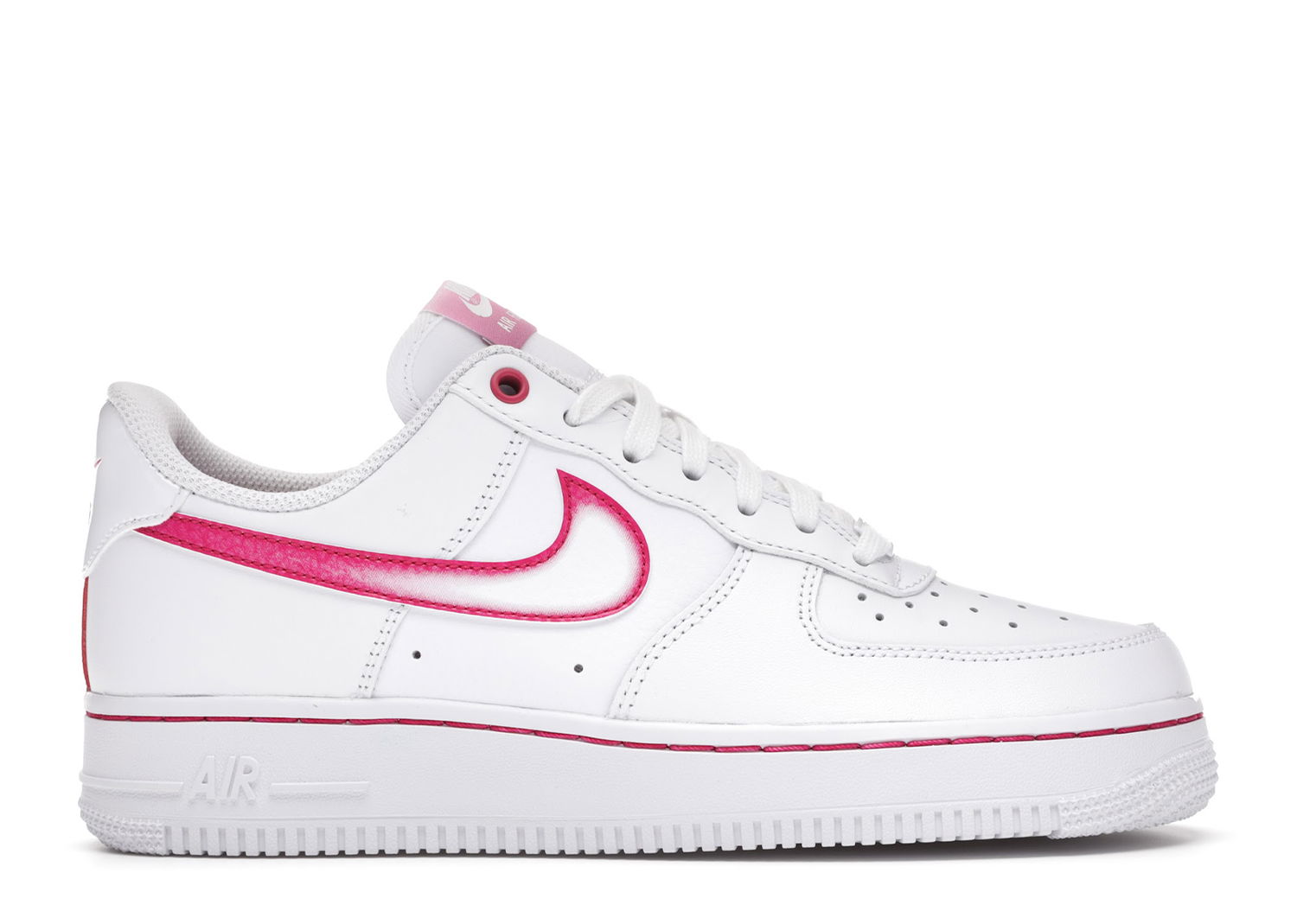 Кецове и обувки Nike Air Force 1 Low Airbrush White Pink W Бяло | DD9683-100, 0