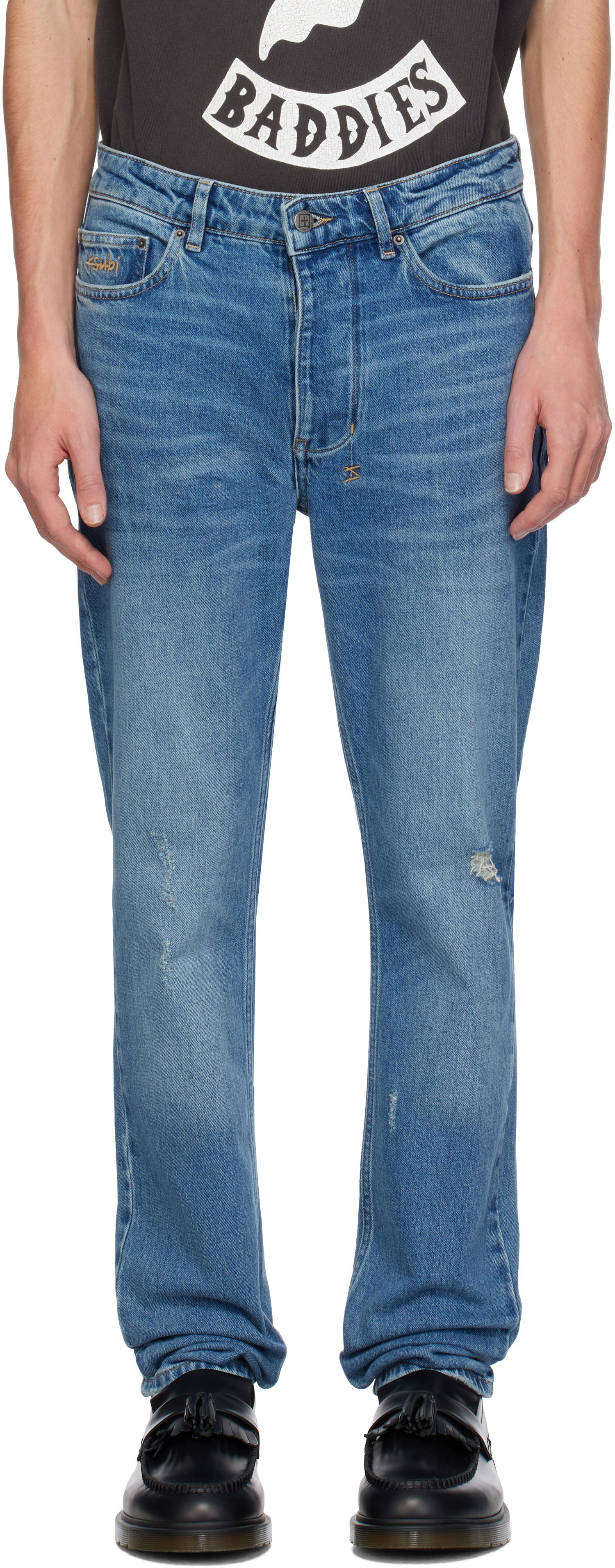 Дънки Ksubi Chitch Maverick Distressed Jeans Синьо | MFA24DJ006, 0