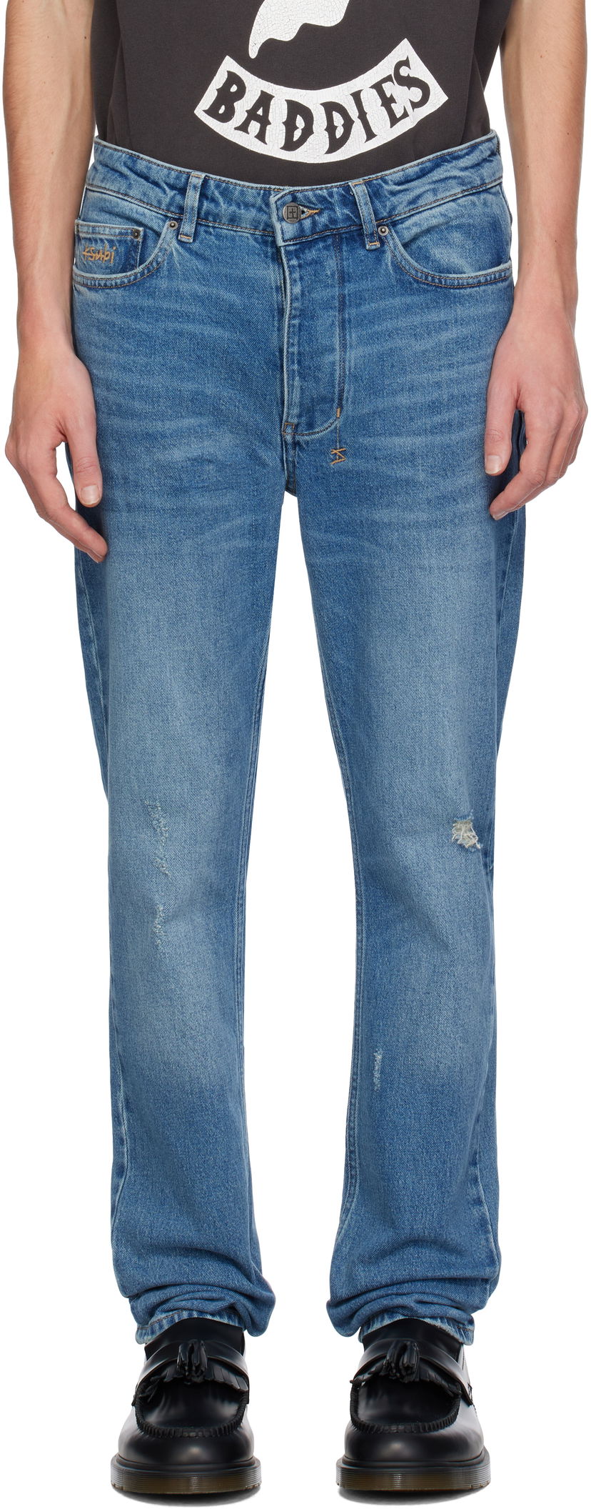 Дънки Ksubi Chitch Maverick Distressed Jeans Синьо | MFA24DJ006