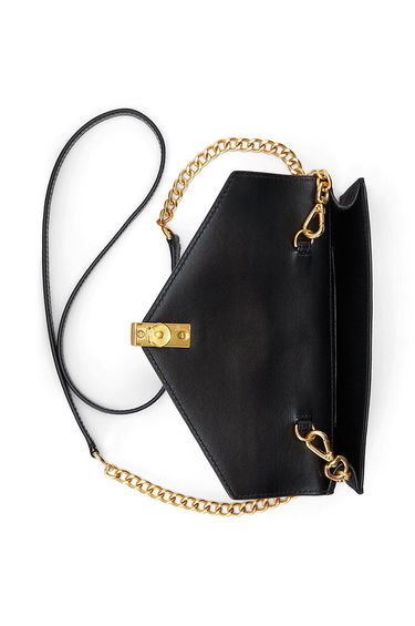 Дамска чанта Polo by Ralph Lauren Leather and Suede Clutch Черно | 427952418, 4