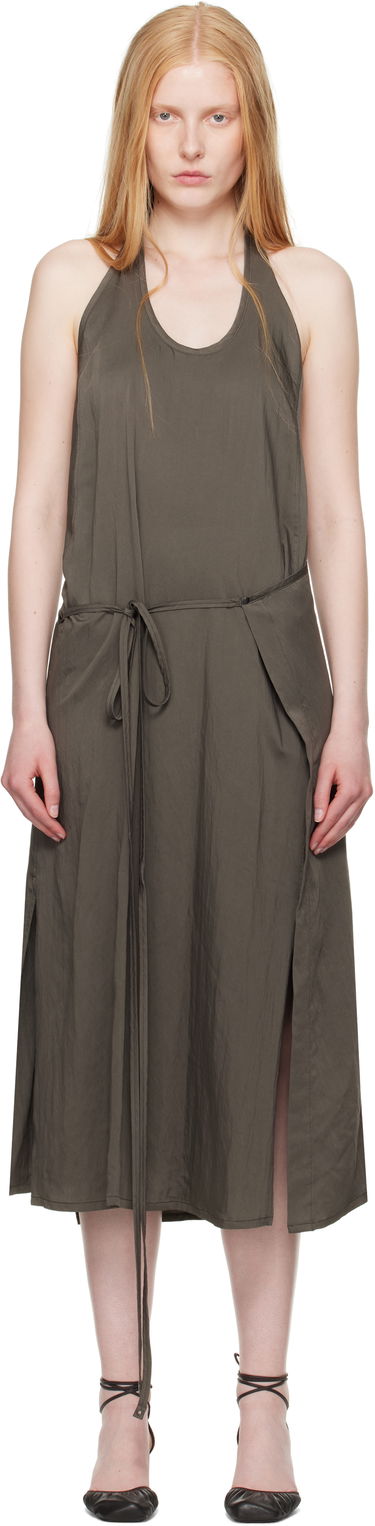 Pокля LEMAIRE Lemaire Apron Midi Dress Зелено | DR1108 LF1388, 0