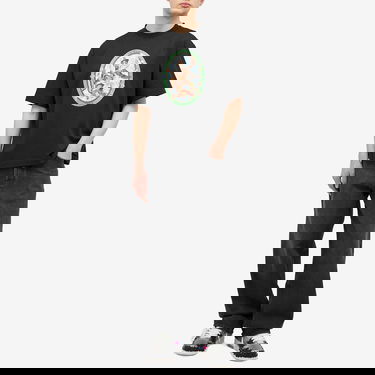 Тениска Off-White Fresco Oval Skate T-Shirt Черно | OMAA120S25JER0021001, 4