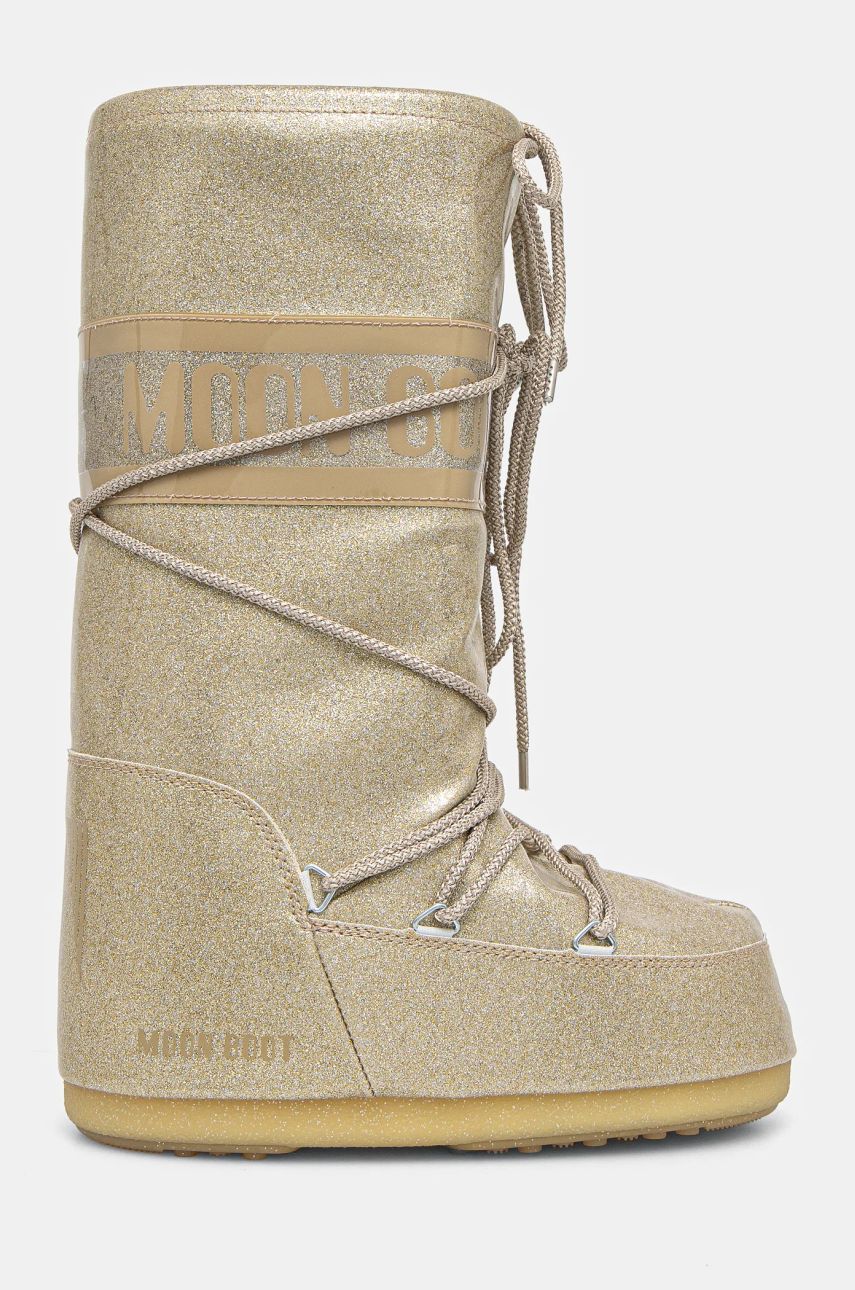 Кецове и обувки Moon Boot Glitter Snow Boots Бежово | 80D1402850.B002, 1