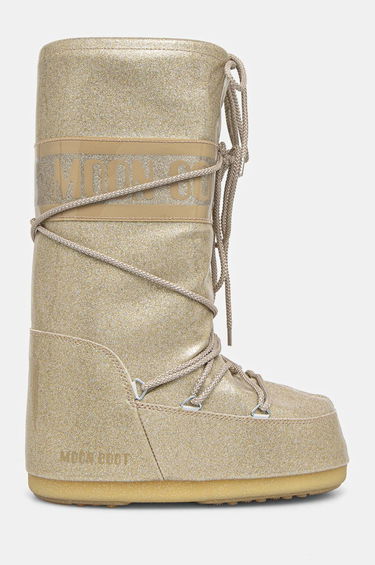 Кецове и обувки Moon Boot Glitter Snow Boots Бежово | 80D1402850.B002, 1