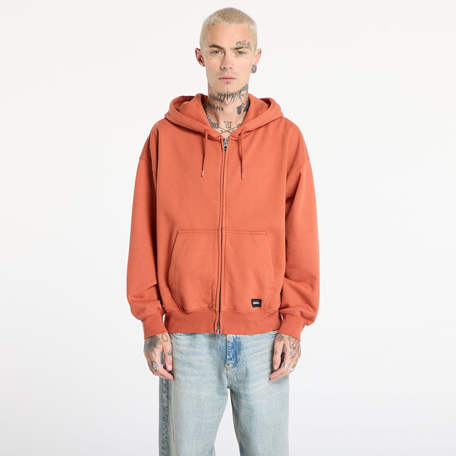 Суитчър Vans Sweatshirt LX Zip Hoodie Оранжево
 | VN000P98Y7X1, 0