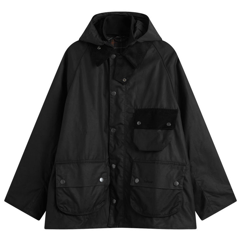 Яке Barbour Heritage + Modified Solway Wax Jacket Size Large Черно | MWX2479BK71