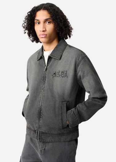 Яке AXEL ARIGATO Travis Washed Zip-Up Denim Jacket Сиво | A3472001, 6