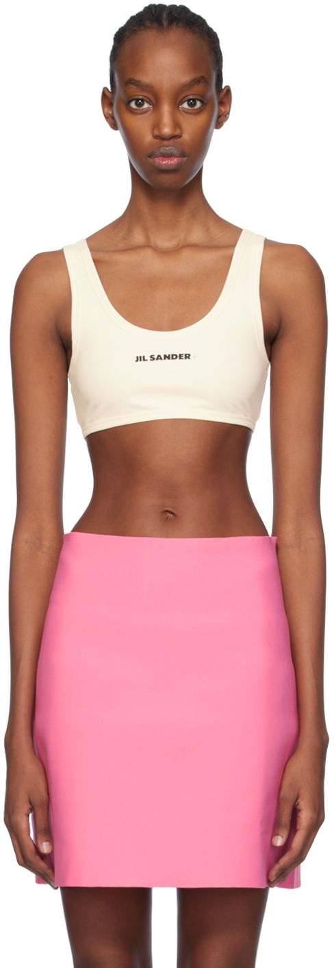 Потник Jil Sander Cropped Tank Top Бяло | J40BR0004_J20011, 0