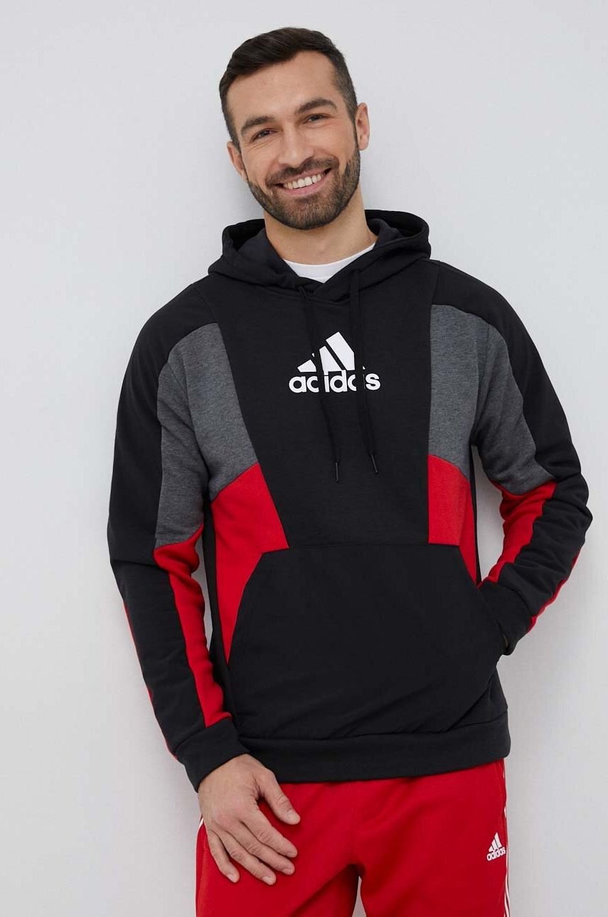 Суитчър adidas Originals Essentials Colorblock Hoodie Черно | HY5929, 0