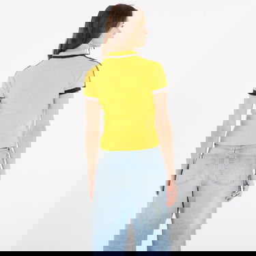 Поло тениска adidas Performance Cali Knitted Cropped Short-Sleeve Polo Top Жълто | KC6533, 2