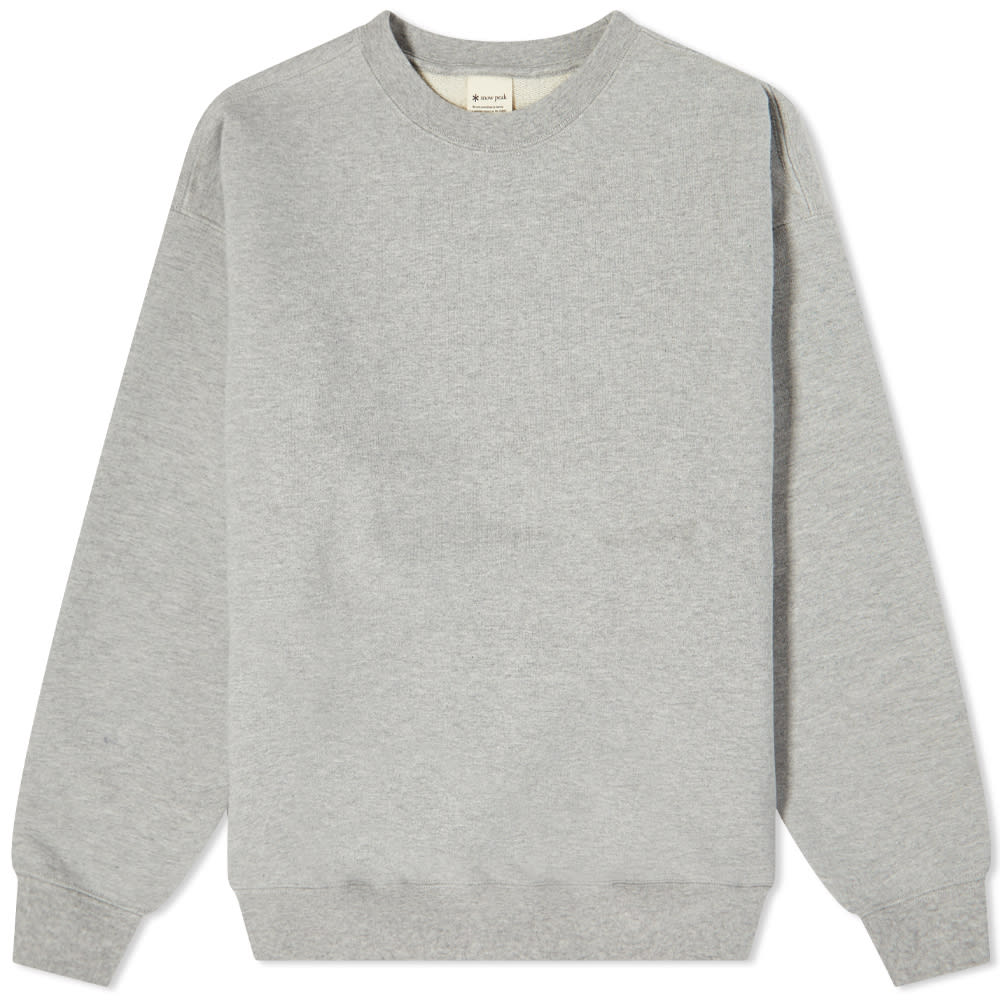 Суитчър Snow Peak Recycled Cotton Crew Neck Sweat Сиво | SW-22SU401-MG, 0