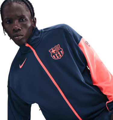 Яке Nike FC Barcelona Dri-FIT Total 90 Soccer Anthem Jacket Тъмно синьо | hm3434-410, 4