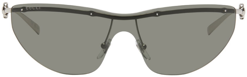Слънчеви очила Gucci Silver Rimless Sunglasses Черно | GG1700S-001, 0